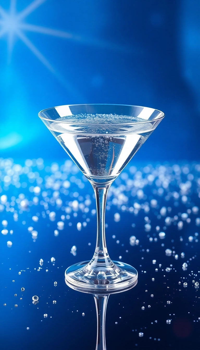 HD iPhone AI Glamorous Cocktail Glass Gorgeous Background Royalty-Free Image